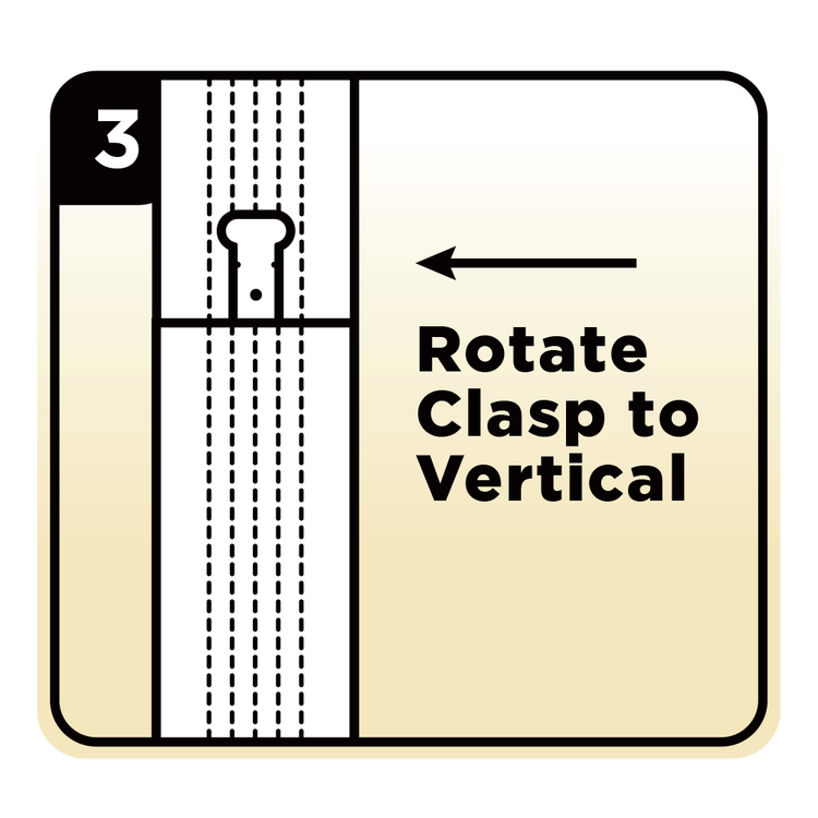 Installation of Zip Clasp Hinge Step 3